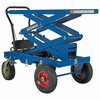 Vestil Pneumatic Tire Cart, Double Scissor, 600lb CART-PN-600-D